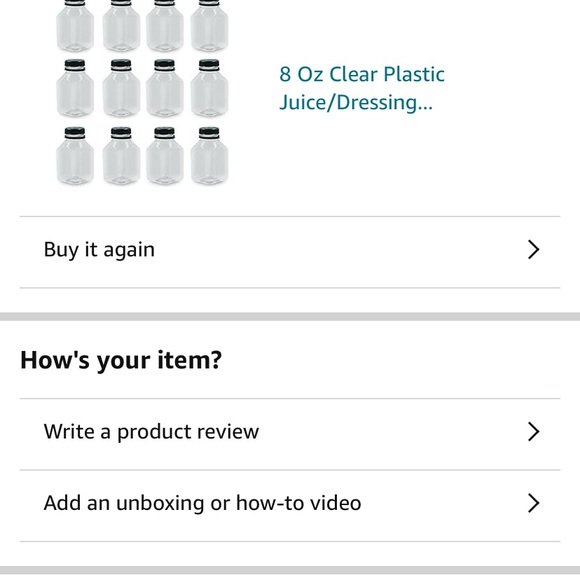 Meal Prep Mini Water or Juice Bottles Plastic - Picture 3 of 3